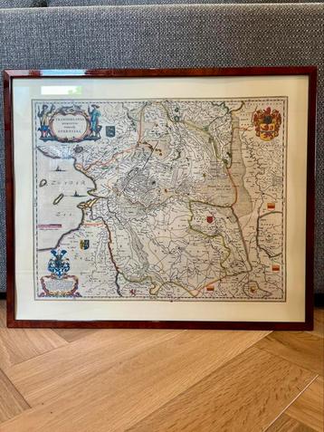 Oude historische kaart van Overijssel in " nieuwe" lijst beschikbaar voor biedingen