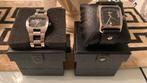 2X Diesel heren horloges met doos, Staal, Gebruikt, Staal, Polshorloge
