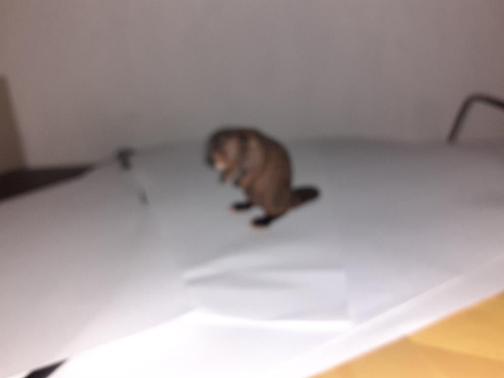 Bever, dier figuur PaPo, 5 cm, Verzamelen, Dierenverzamelingen, Gebruikt, Beeldje of Figuurtje, Overige soorten, Ophalen of Verzenden