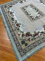 Tafelkleed soepel kleed vierzijdig franje witte huisjes, Antiek en Kunst, Ophalen of Verzenden