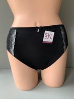 Syl invisible slip maat 46 model charis black grey, Verzenden, Zwart, Slip