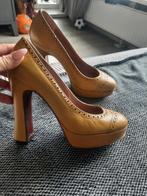 Oker gele,leren pumps,merk D Archive,maat 37, Pumps, Geel, D archive, Ophalen of Verzenden