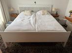 bedombouw / bedframe 180 x 200 cm, Huis en Inrichting, Slaapkamer | Bedden, Ophalen, Gebruikt, Wit, Tweepersoons