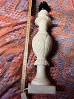 Natuursteen marmer onyx lampvoet wit vintage, Ophalen, Zo goed als nieuw, Overige materialen, Minder dan 50 cm