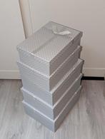 Cadeau dozen set zilver met glitters, Doos, Minder dan 35 cm, Ophalen of Verzenden, Zo goed als nieuw