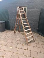 Nostalgische houten trap 11 treden, Doe-het-zelf en Verbouw, Ladders en Trappen, Ophalen, Gebruikt, Minder dan 2 meter