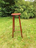 Vintage planten kruk/tafel, Ophalen, Rond, Hout, Minder dan 55 cm
