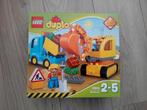 Duplo 10812. Rupsband- graafmachine., Ophalen of Verzenden, Zo goed als nieuw, Complete set, Duplo