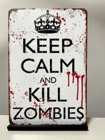 Kill Zombies wandbord (Old Look), Nieuw, Ophalen of Verzenden