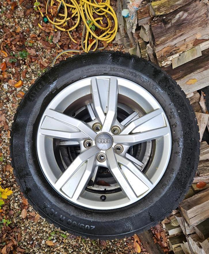 Originele Audi (A4) velgen 16 inch 5x112 winterbanden, Auto-onderdelen, Banden en Velgen, Velg(en), Winterbanden, 16 inch, 205 mm