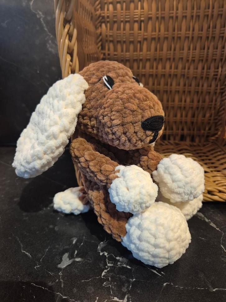 Gehaakte Hond Knuffel - Nieuw!, Kinderen en Baby's, Speelgoed | Knuffels en Pluche, Nieuw, Hond, Ophalen of Verzenden