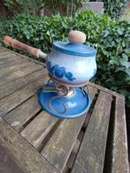 Emaille fondueset, Huis en Inrichting, Keuken | Servies, Ophalen, Overige materialen, Gebruikt, Overige typen