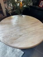 NIEUWE Ronde massieve EETTAFEL TAFEL 122 cm OLD LOOK flamant, Ophalen