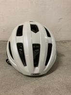 ABUS Fietshelm Wit Parelmoer, Fietsen en Brommers, Fietsaccessoires | Fietshelmen, Ophalen of Verzenden, Zo goed als nieuw, S