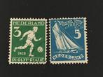 i9-214 Nederland 1928 NVPH 214 + 215 Olympiade gestempeld, Postzegels en Munten, Postzegels | Nederland, Ophalen of Verzenden