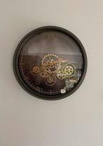 Wandklok met bewegende raderen, Huis en Inrichting, Ophalen, Wandklok