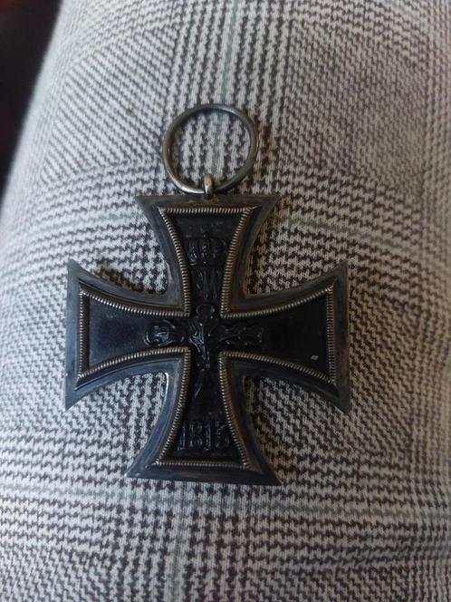 Ijzeren kruis WO1 2 klass, Verzamelen, Militaria | Algemeen, Landmacht, Lintje, Medaille of Wings, Duitsland, Ophalen of Verzenden