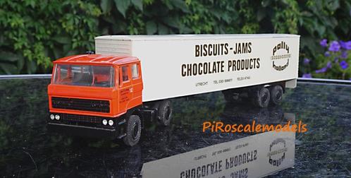 DAF 2800  "J. van Doornik IJsselstein / Pally  Utrecht", Hobby en Vrije tijd, Modelauto's | 1:50, Zo goed als nieuw, Bus of Vrachtwagen