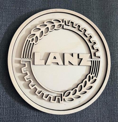Lanz 3D Embleem van hout 34cm, Hobby en Vrije tijd, Overige Hobby en Vrije tijd, Zo goed als nieuw, Ophalen of Verzenden