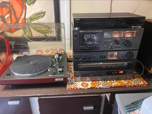 Akai stereo set vintage vu meters, Audio, Tv en Foto, Stereo-sets, Zo goed als nieuw, Cassettedeck, Cd-speler, Tuner of Radio