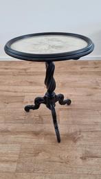 Klassieke bijzettafel / wijntafel, Huis en Inrichting, Tafels | Bijzettafels, Ophalen, Gebruikt, Rond, 55 tot 75 cm