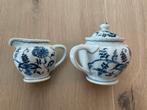 Blue Danube Zwiebelmuster melkkan en suikerpot, Antiek en Kunst, Ophalen of Verzenden