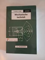 Tabellenboek mechanische techniek, Boeken, Techniek, Ophalen of Verzenden, Zo goed als nieuw, Noordhoff Uitgevers