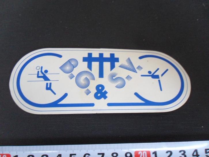 sticker Baarn B.G. & S.V., Verzamelen, Stickers, Zo goed als nieuw, Bedrijf of Vereniging, Ophalen