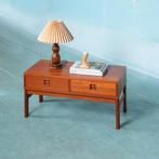 Japandi lowboard teak, minimalist midcentury sideboard, 1 of 2 laden, Ophalen of Verzenden, Zo goed als nieuw, Vintage Scandinavisch