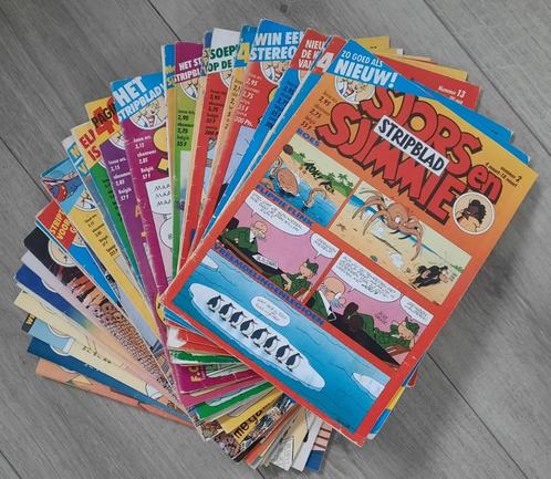 33 diverse Sjors en Sjimmie stripbladen., Boeken, Stripboeken, Gelezen, Meerdere stripboeken, Ophalen of Verzenden
