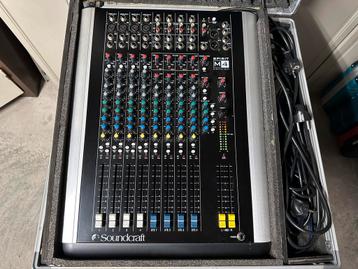 Soundcraft Spirit M4 mixer + ART Multiverb 20-Bit in Case beschikbaar voor biedingen