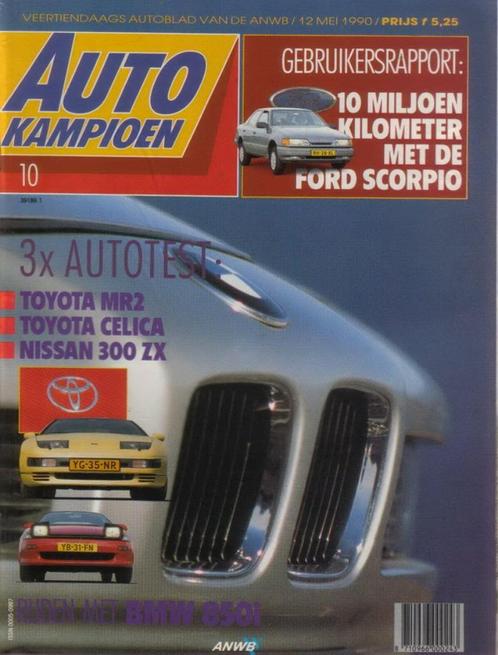 Autokampioen 10 1990 : BMW 850i - Nissan 300ZX - Toyota MR2, Boeken, Auto's | Folders en Tijdschriften, Gelezen, Algemeen, Ophalen of Verzenden