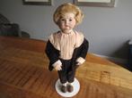 Antieke oude vintage (WHS) pop met pruikje van echt haar, Verzamelen, Poppen, Ophalen of Verzenden, Gebruikt, Pop
