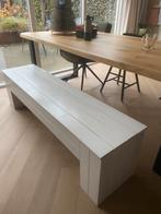 Witte houten klepbank, Ophalen, Gebruikt, Hout