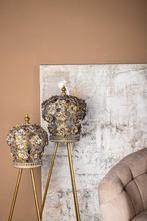 metalen gouden vloerlamp KROON BLADEREN - staande lamp, Huis en Inrichting, Lampen | Vloerlampen, Luxueus, Pietseweg 13A Oud Gastel