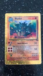 Rhydon Pokémon kaart 45/64 glimmend, Ophalen of Verzenden, Losse kaart, Zo goed als nieuw