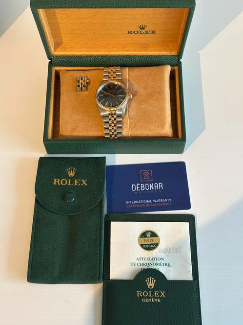 Rolex Datejust 16013 compleet, Sieraden, Tassen en Uiterlijk, Horloges | Heren, Zo goed als nieuw, Rolex, Goud, Ophalen of Verzenden