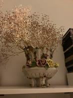 Vintage Aardewerk Vaas V Bassano, Ophalen, Gebruikt, 50 tot 75 cm, Wit