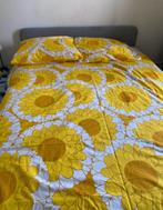 Ikea SLATTUM gestoffeerd bed inclusief matras, Ophalen, Eenpersoons, Wit, Deken of Dekbed