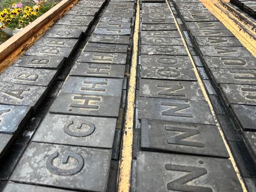 Berasit stempelset met rubberen letters en cijfers, Hobby en Vrije tijd, Stempelen, Gebruikt, Overige typen, Ophalen