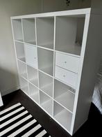 Witte Ikea KALLAX kast 4x4, Ophalen, Kunststof, 100 tot 150 cm, 100 tot 150 cm