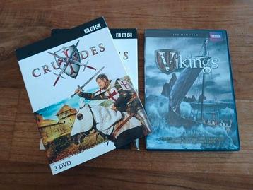 Crusades + Vikings dvd documentaire serie BBC - dvds box beschikbaar voor biedingen