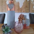 Decoratieve Vazen Set + GRATIS waxinelicht houder, Overige materialen, Overige kleuren, Ophalen of Verzenden, Zo goed als nieuw