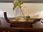 Prachtige handgemaakte prauw boot kano Polynesië Maori, Ophalen of Verzenden, Zo goed als nieuw, Schaalmodel