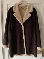 Hauber winterjas shearling suede maat 44, Bruin, Hauber, Maat 42/44 (L), Nieuw