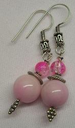 oorbellen Kiruna (zilver), Hangers, Verzenden, Nieuw, Roze