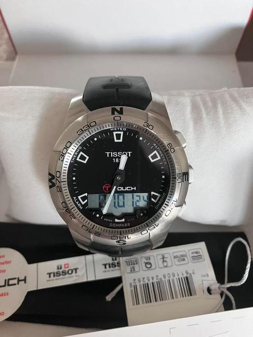 Tissot T-Touch II Stainless Steel, Sieraden, Tassen en Uiterlijk, Horloges | Heren, Gebruikt, Polshorloge, Overige merken, Staal