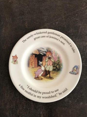 Beatrix Potter Peter Rabbit Bord Jemima Eend en Mr Todd beschikbaar voor biedingen