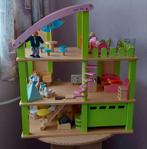 Poppenhuis met toebehoren, Ophalen, Gebruikt, Poppenhuis