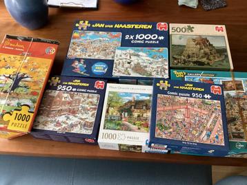 Diverse puzzels met kleine prijsjes, kast moet leeg.. beschikbaar voor biedingen